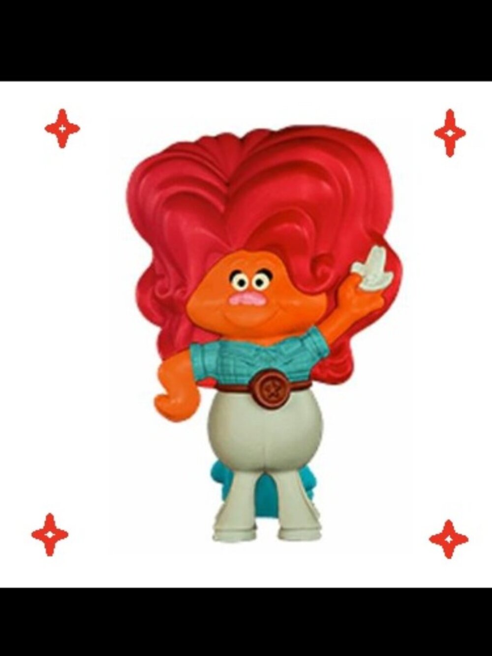 McDonald's x DreamWorks Trolls World Tour Happy Meal Toy Delta Dawn, Circa 2020